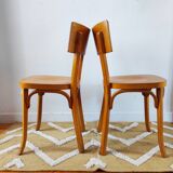 Pair of Baumann bistro chairs