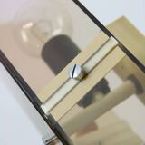 Italian Smoked Plexiglas Sconce for Guzzini, 1970s