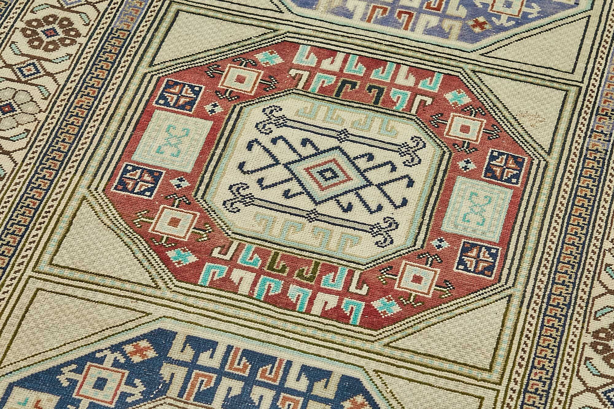 Turkish Vintage Anatolian Rug 92 cm x 210 cm