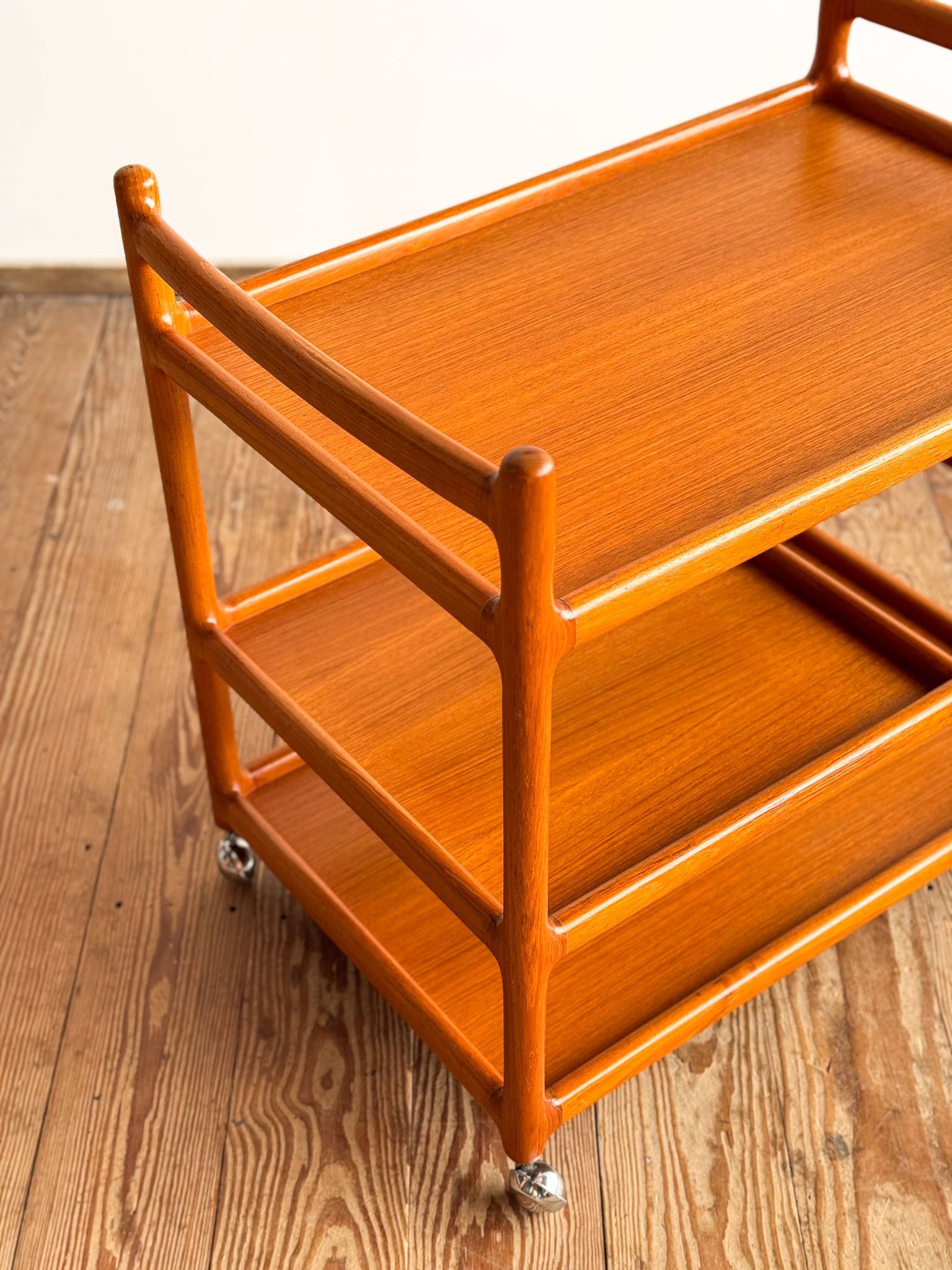 Service trolley and bar Johannes Andersen Silkeborg Denmark Teak