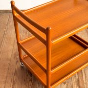 Service trolley and bar Johannes Andersen Silkeborg Denmark Teak