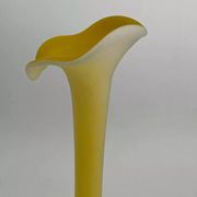 Vase années 70 en verre soufflé