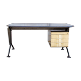 Arco Series Desk with drawer by BBPR for Olivetti Synthesis, 1960s