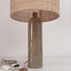 Lampe grès et rabane