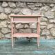 Jardinière ancienne porte plantes bois laiton zinc