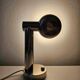 Space Age table lamp in chrome with a swivelling shade, Italy 1970s.