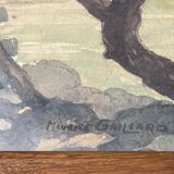 Painting watercolor Marine 1926