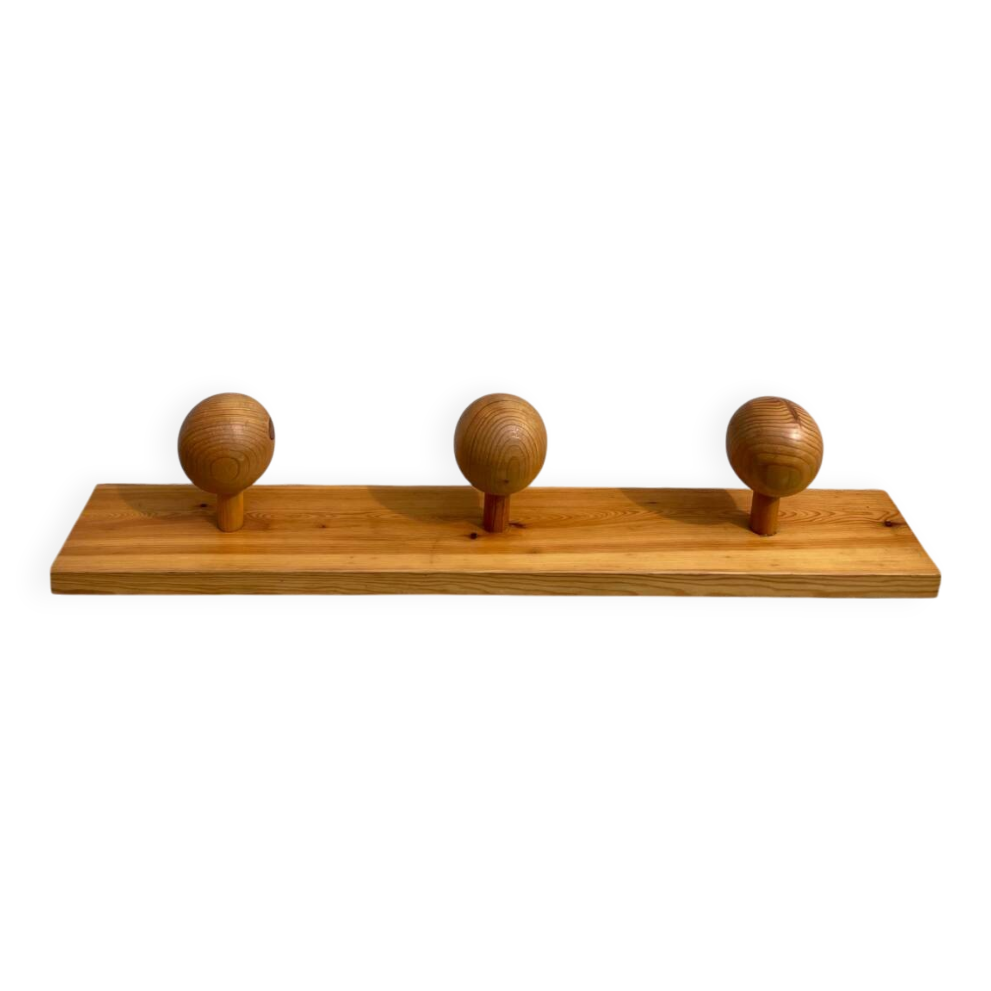 Maison Regain 1980 wooden wall coat rack