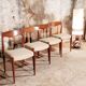 Set de 4 chaises scandinave vintage