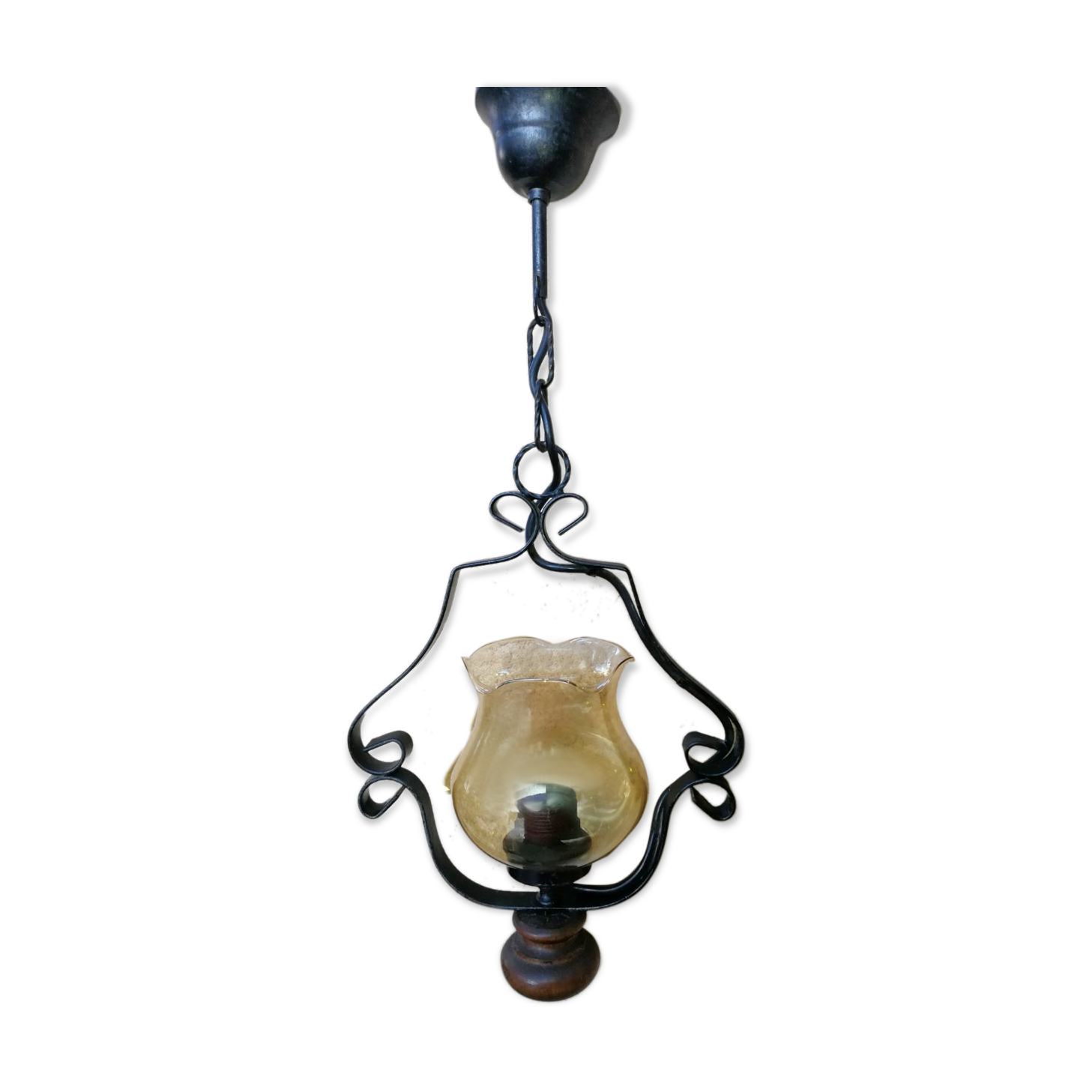 Vintage chandelier shaped lantern