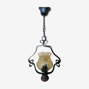 Lustre vintage forme lanterne