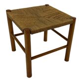 Vintage Stool Danish Papercord Rope Stool Mid Century