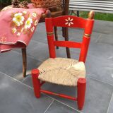 Vintage children's chair painted wood