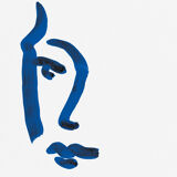 Illustration "Blue Portrait 5"