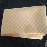 Rectangular vintage cotton tablecloth