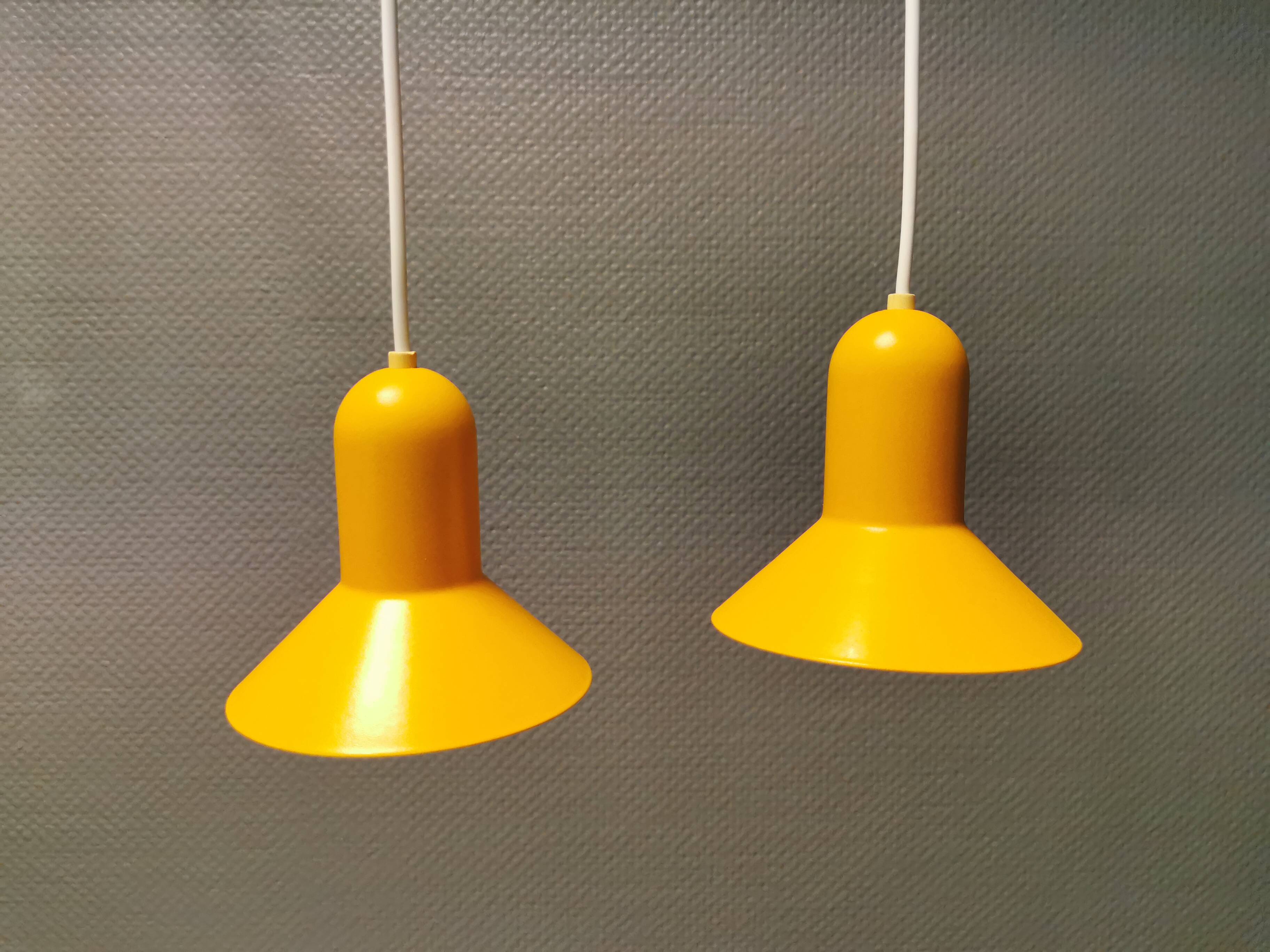 Two confetti lamps