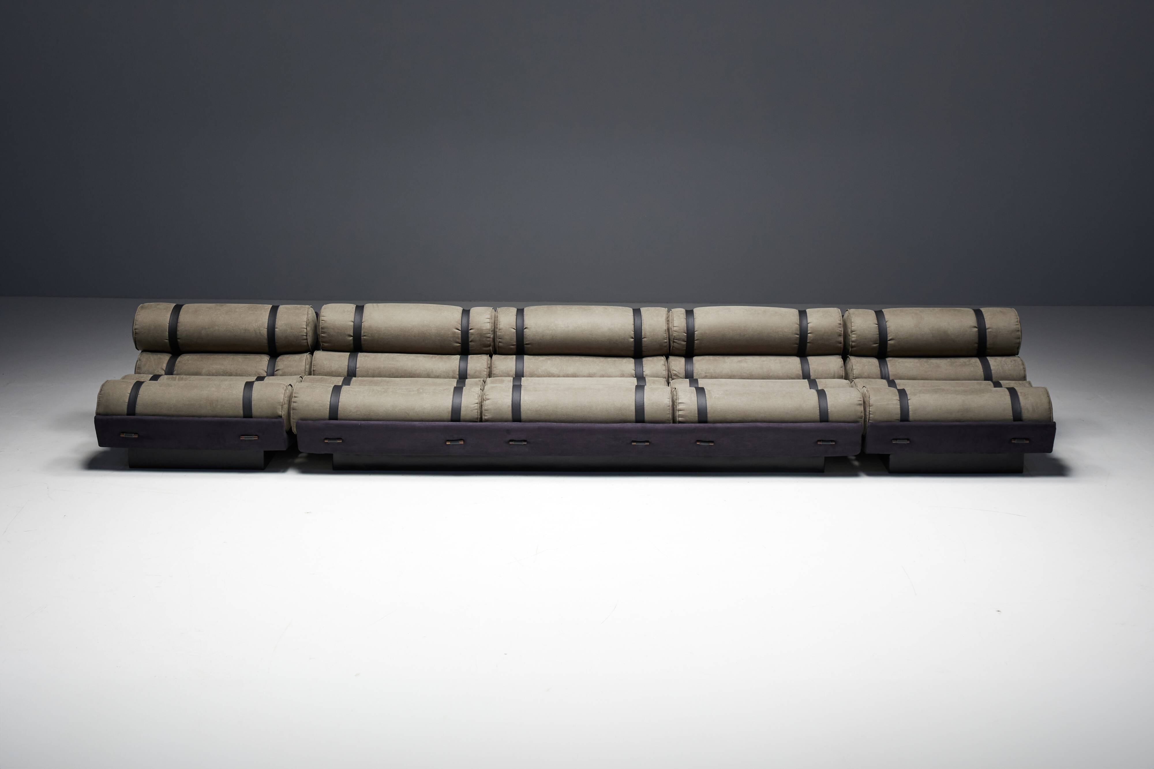 Mid-Century Cylindrical Sofa, Brazil, 1970s