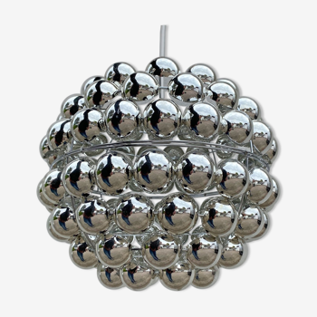 Space Age mirror balls hanging lamp - OP ART