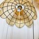 60-70's mother-of-pearl and gold metal suspension
