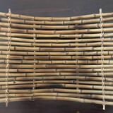 Vintage rattan fruit basket, 60s design