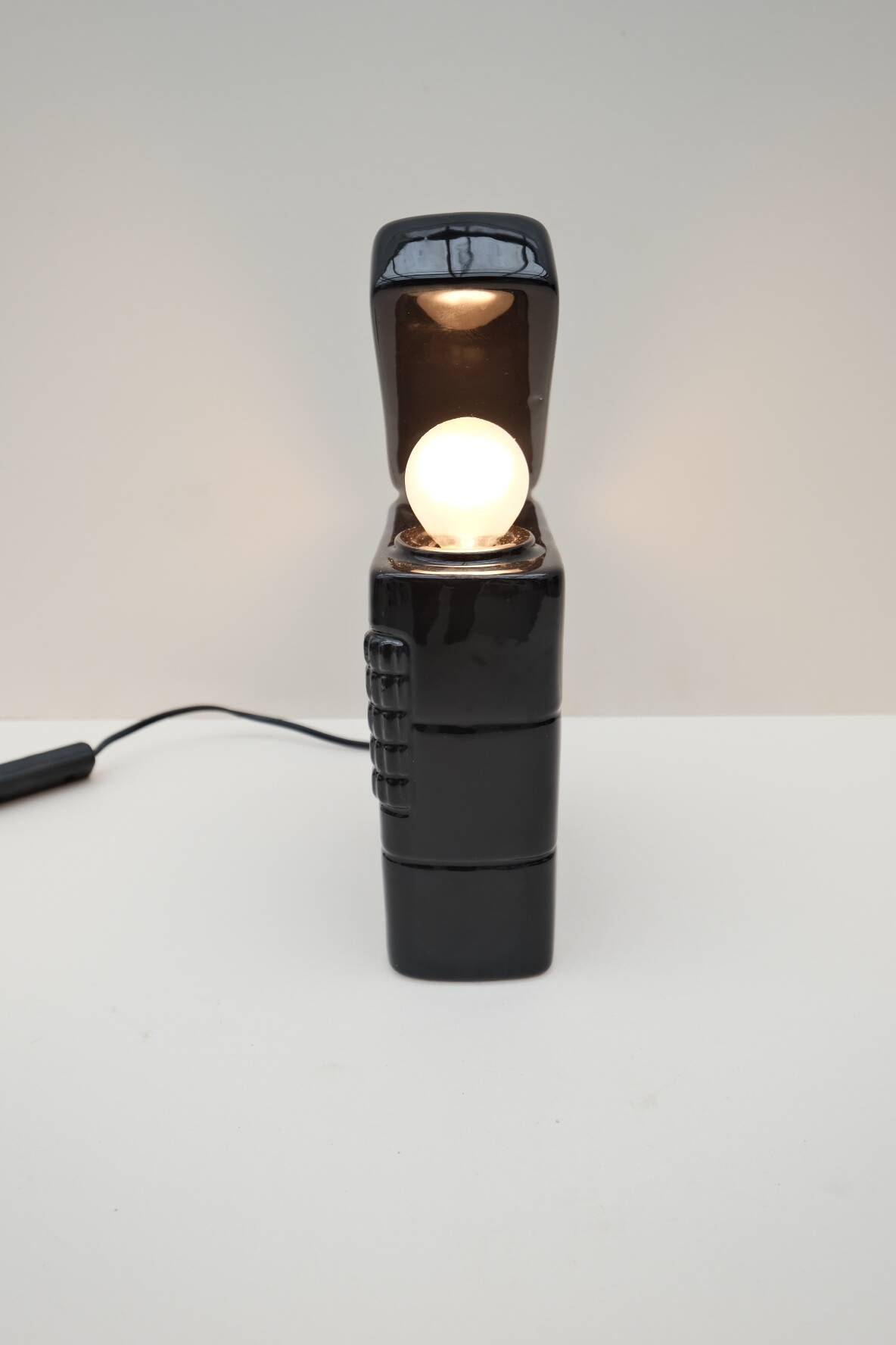 Ceramic “lighter” lamp by jc peiré, 1970