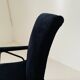1960s vintage black velvet armchair