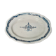 Oval Plate In Rouen Faïence , Cul Noir 18th