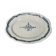 Oval Plate In Rouen Faïence , Cul Noir 18th