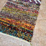 Handmade Azilal Moroccan rug, Berber rug woven from wool.