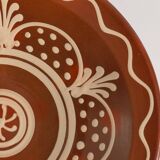 Brown & Cream White Stoneware Bowl by Andersson & Johansson, Höganäs, 1920s