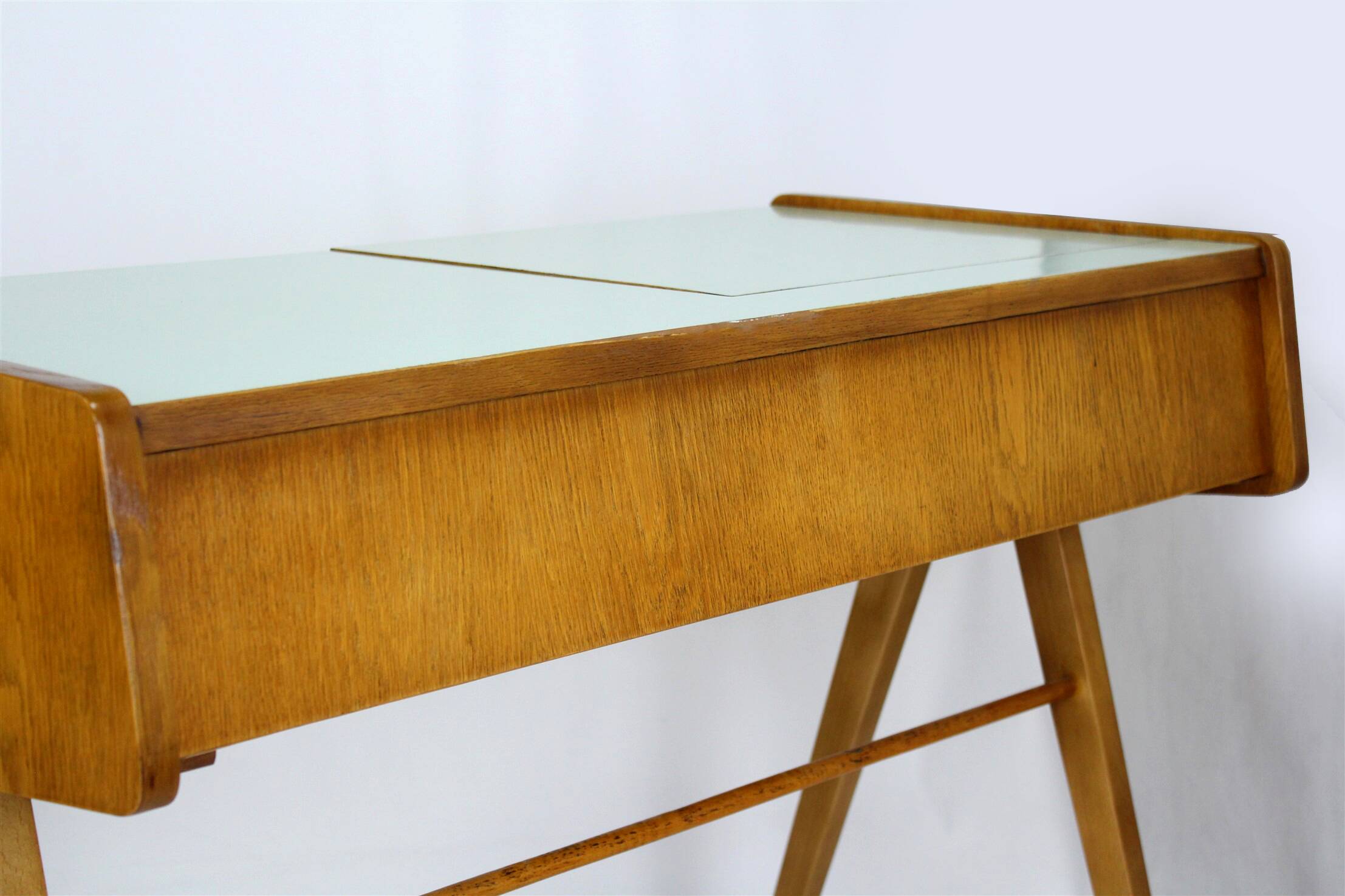 Restored Mid-Century Nightstands & Dressing Table, Czechoslovakia, 1960s