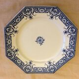 Set of 18 plates Sarreguemines sinceny XlXème