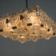 Brutalist Glass Chandelier by Kamenicky Senov, 1970s