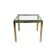 1970s brass and chrome side table renato zevi glass