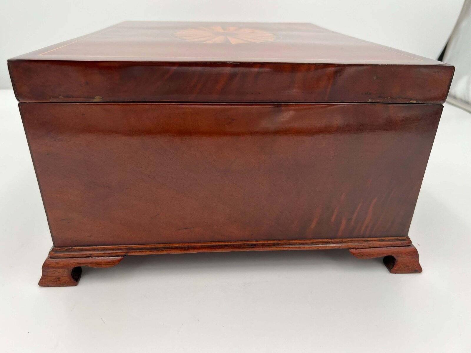 Large Victorian Box in Mahogany & Oak, England, 1840s
