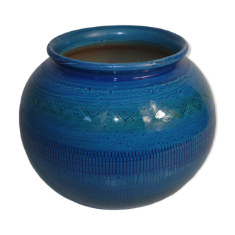 Vase boule bleu – années 70's