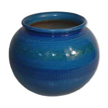 Vase boule bleu – années 70's