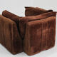 Vintage Italian brown armchair 1970s