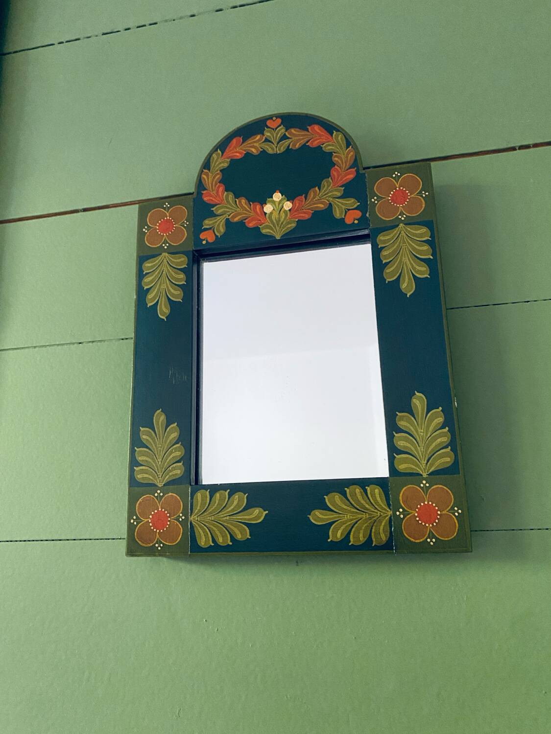 Bohemian folk wall mirror