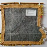 Contemporary handmade grey shaped fish tail cotton wall decor