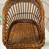 Small wicker children's armchair