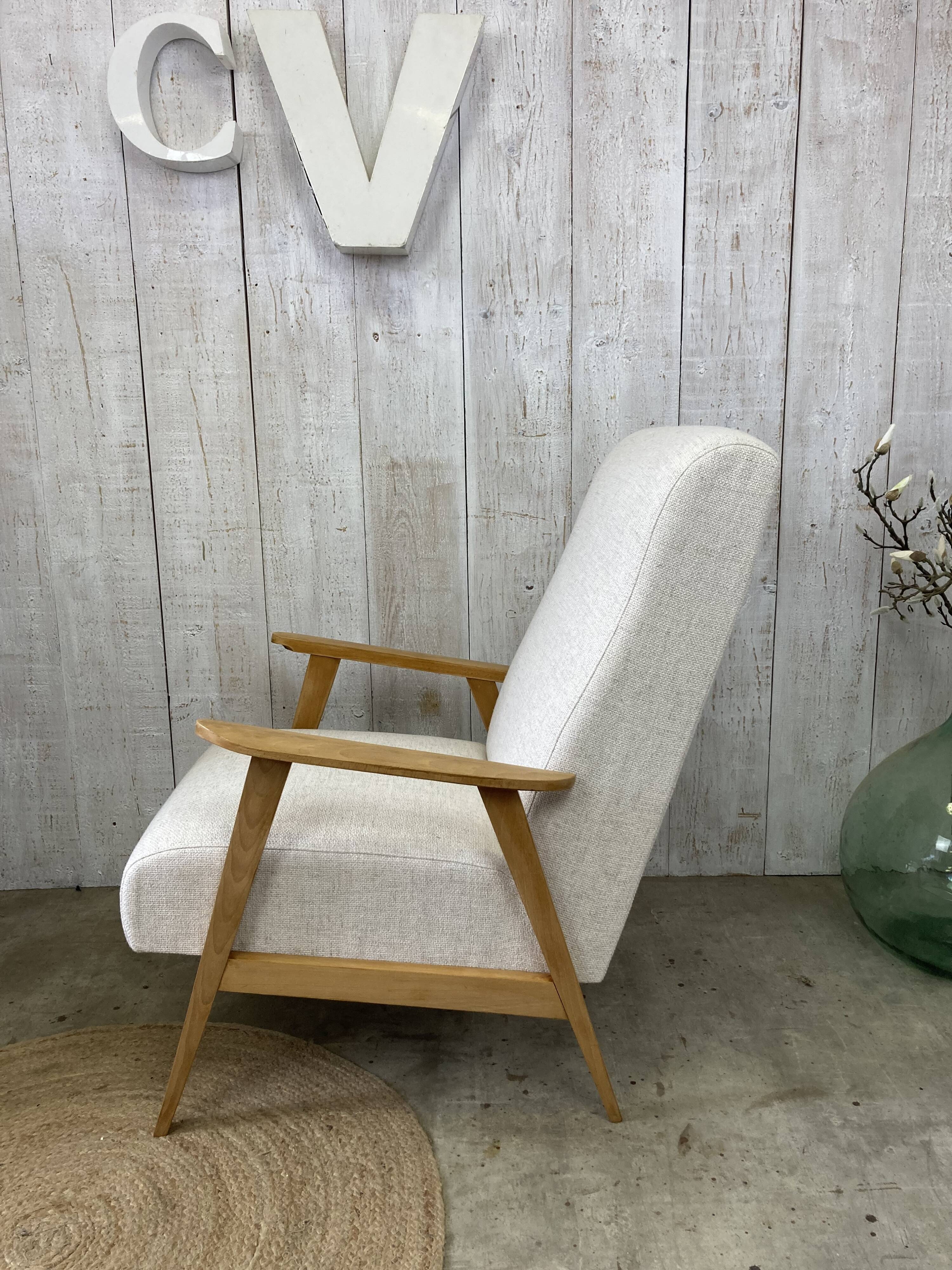 Restored vintage armchair