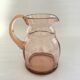 Pichet en verre rosé