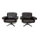 Pair of Vintage De Sede DS-31 Swivel Armchairs in Brown Leather
