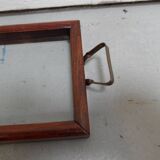 Vintage tray with glass