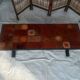 Jean Jaffeux coffee table in enamelled lava stone