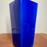 Vintage blue opaline vase
