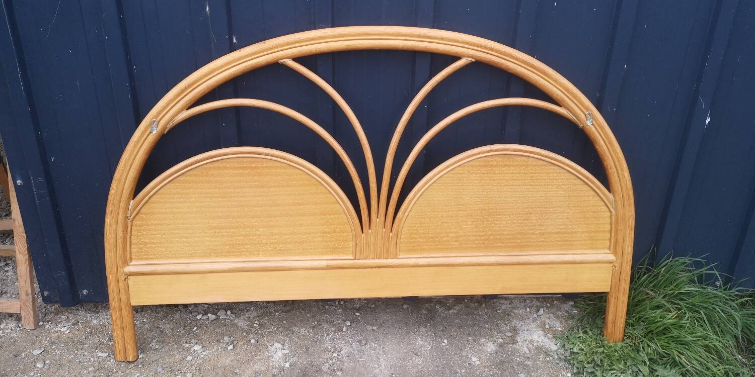 Rattan headboard
