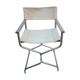 Vintage chair chair chrome director - white leather