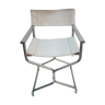 Vintage chair chair chrome director - white leather